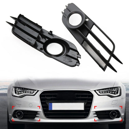 2X Front Bumper Fog Light Grille for Audi A6 C7 (2012–2015) 4G0807682G