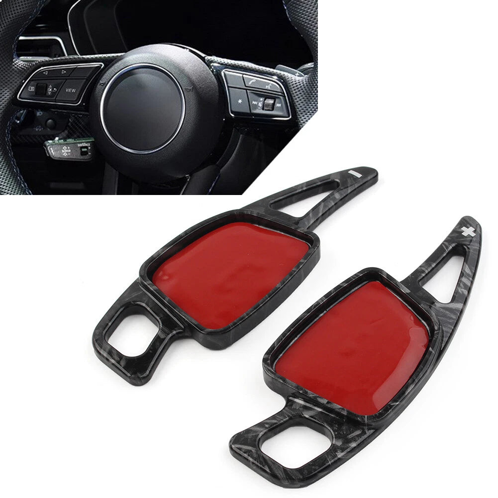2X Steering Wheel Paddle Shifter Extension for Audi A3 A4 A5 A6 A7 (2010–2020)