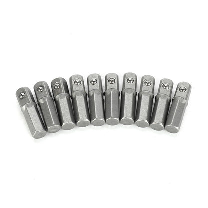 10X Workshop Socket Adapter 1/4" Hex to 1/4" Square Drive