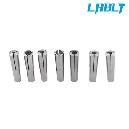 7Pcs #2 Morse Taper Round Collet Chuck Set for MT2 (1/8" - 1/2")
