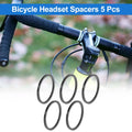 Bicycle Headset Spacer 2mm 31.8mm Carbon Fiber Gloss Black for Universal Fit