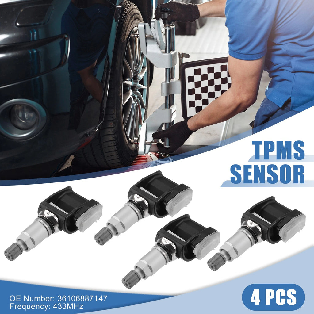 TPMS Sensors 4Pcs Replacement for BMW X5 X4 (2019–2021)