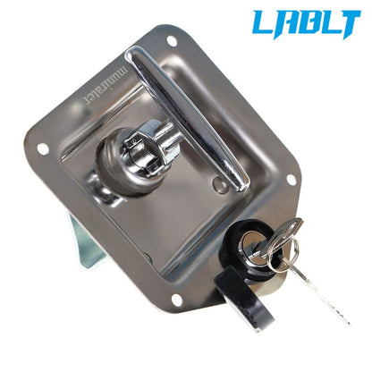 2X Trailer Door Latch T-Handle Locking w/ Key for Camper RV Truck