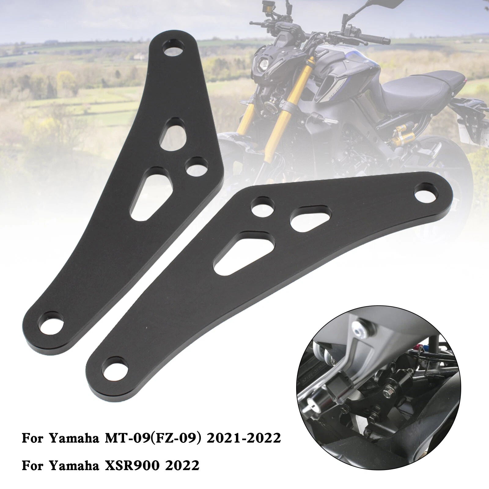 CNC Aluminum Lowering Link Kit for Yamaha MT-09 FZ-09 XSR900 (2021–2022) T9