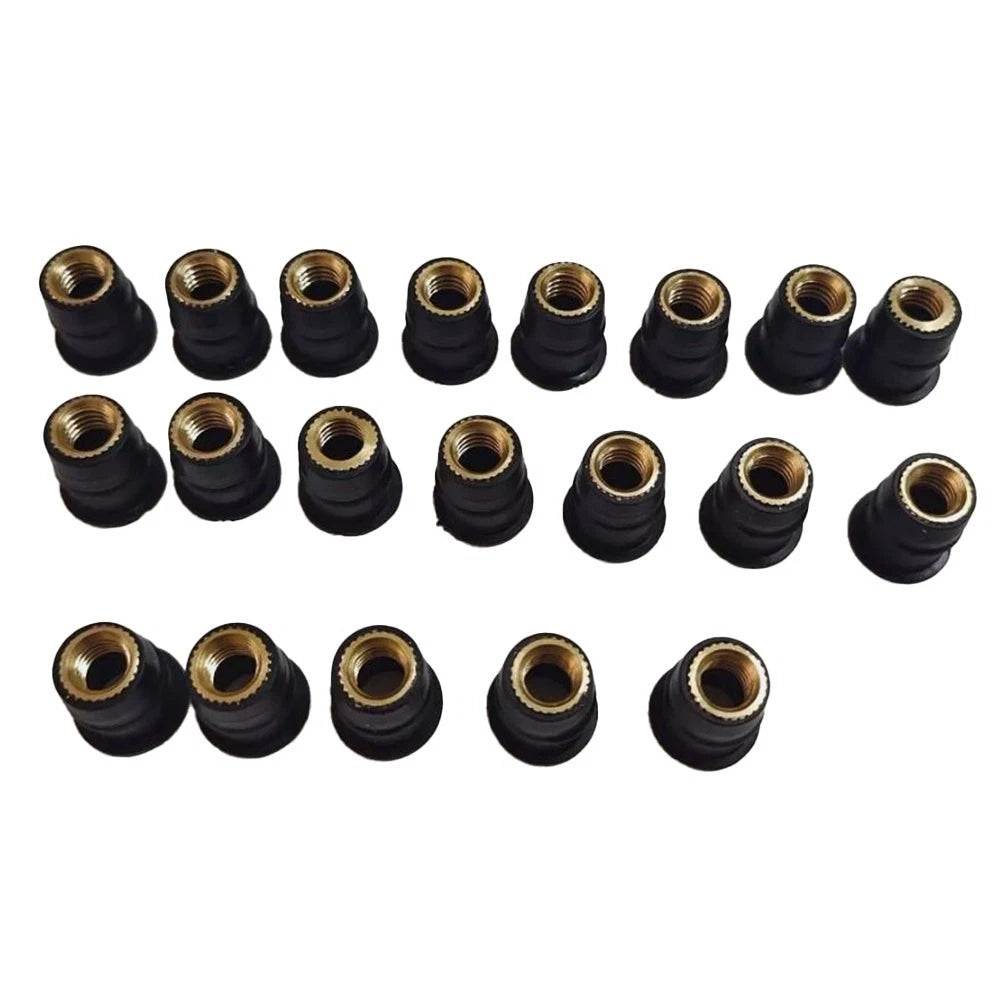 20Pcs M6 Rubber Well Nuts for Bikes (Universal)