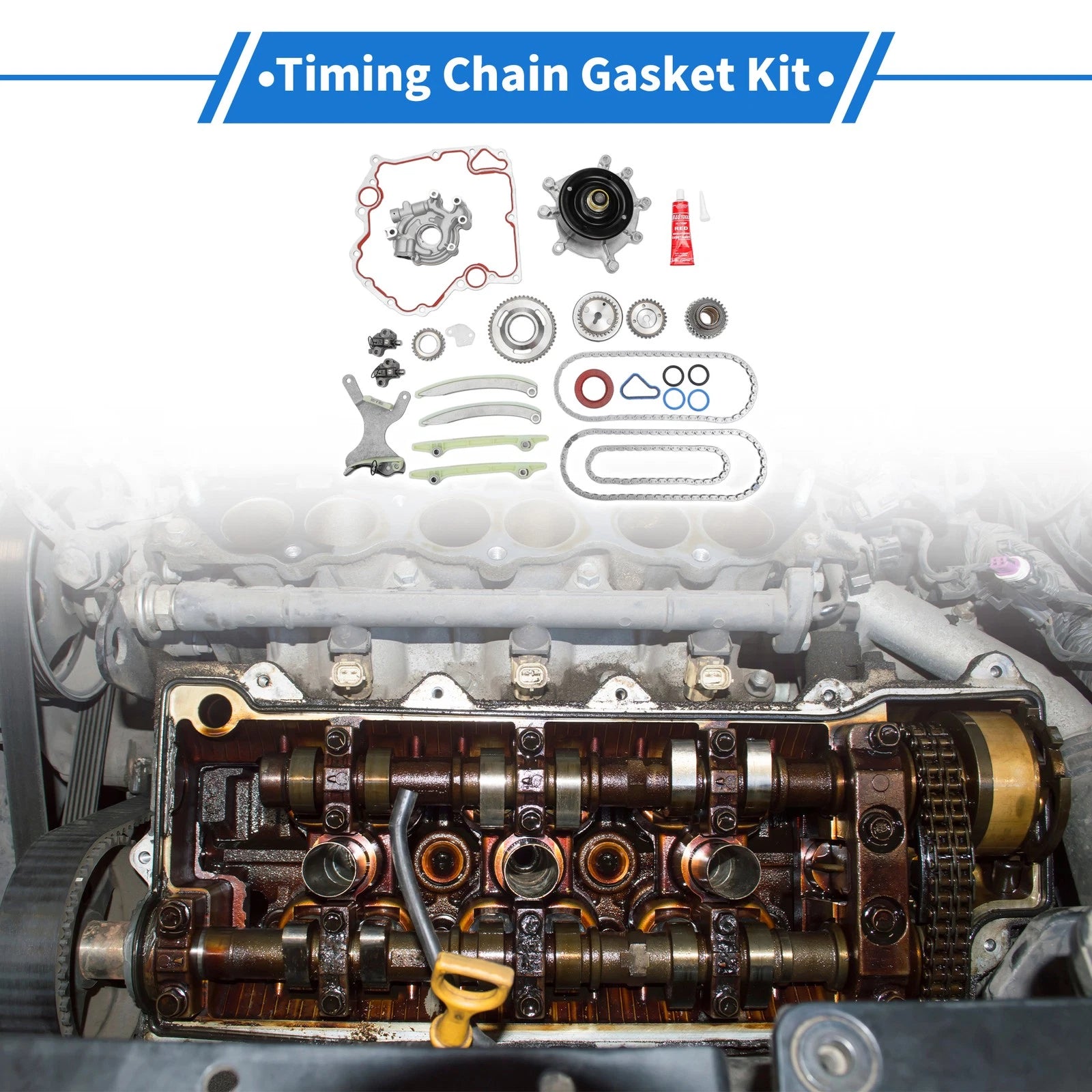 Timing Chain Kit Replacement for Dodge Durango (2001–2009 3.7L 4.7L)