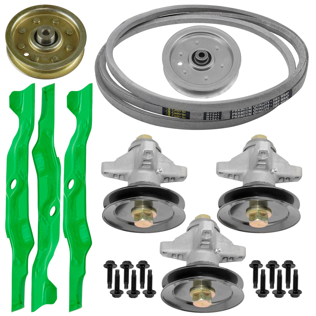 Deck Spindles and Pulleys Replacement with Belt for Cub Cadet LT 1050 (2011–2017)