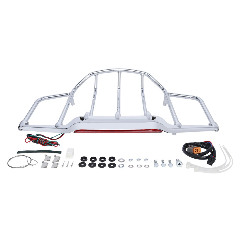 Chrome Trunk Luggage Rack for Harley Road King Glide (1993–2013)