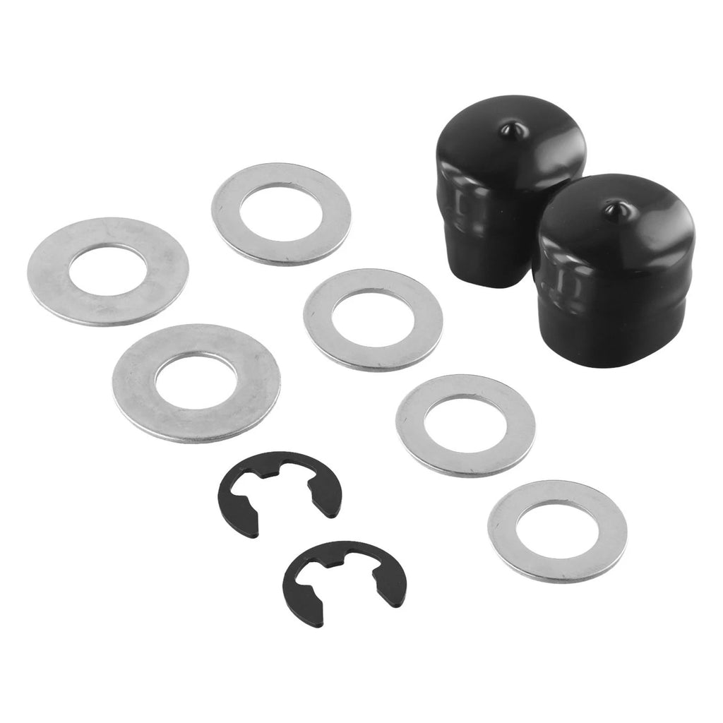 Set of 2 Hub Cap Retainer Washers & 4 E-Clips for