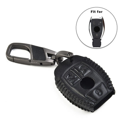 Leather Key Case Cover for Mercedes C-Class E-Class (W210)