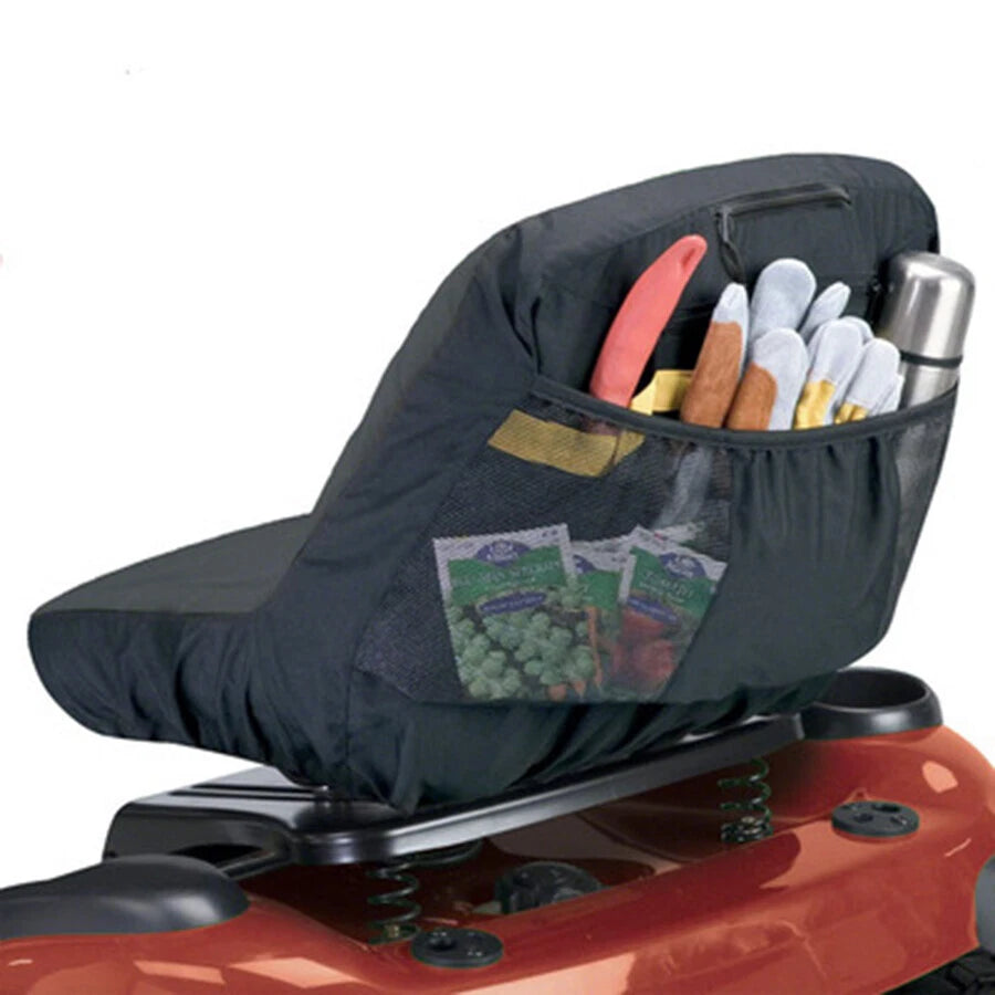 1 x Black & Grey Lawn Mower Tractor Seat Cover Thickened Comfort Protector Pad
