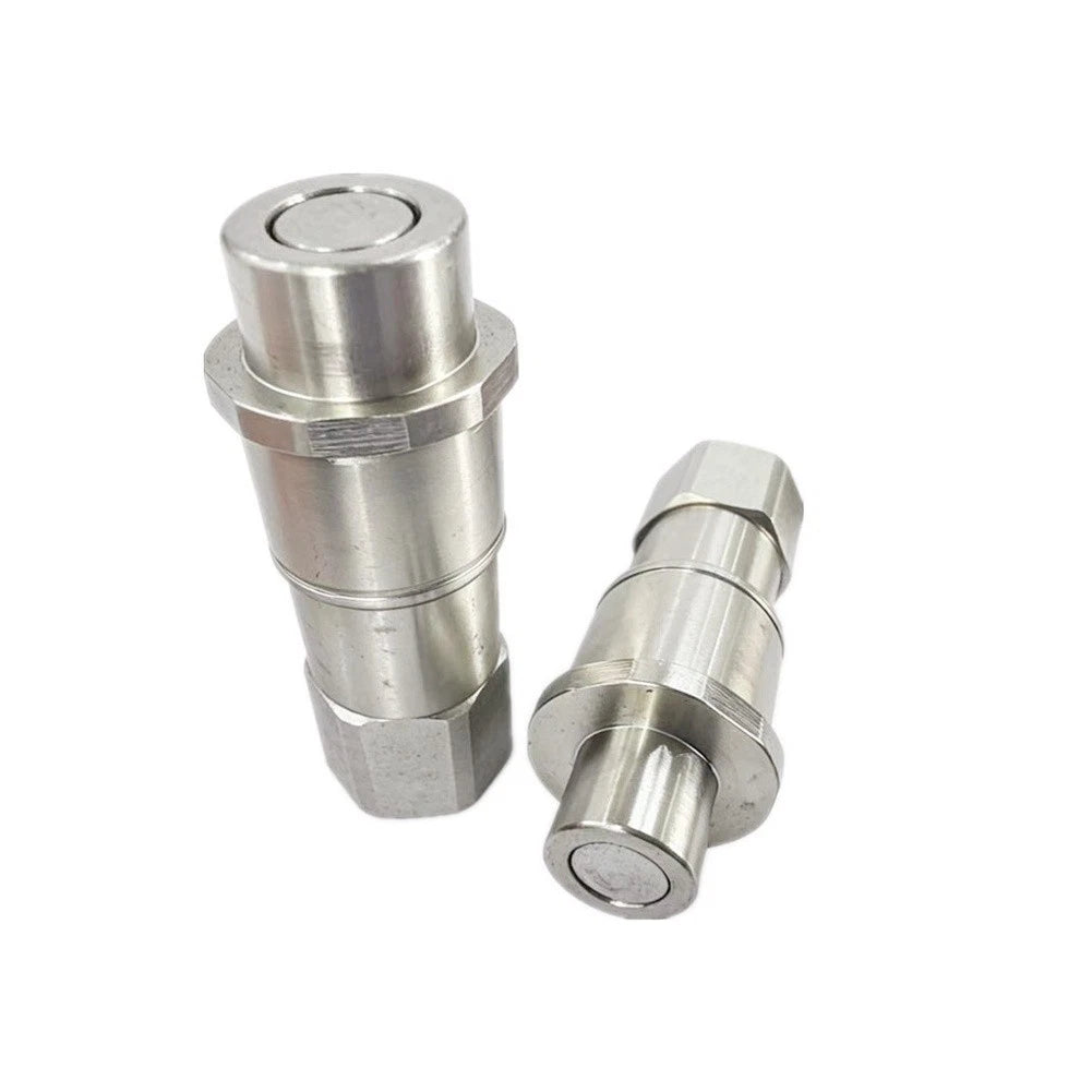 Hydraulic Coupler for Farm Use 7/8-14UNF Copper Nickel Plated
