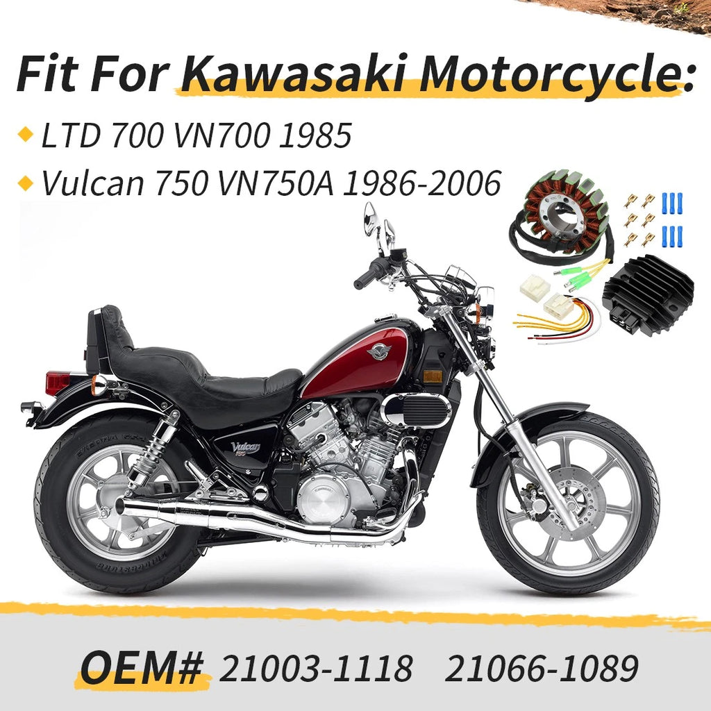 Stator & Regulator Rectifier for Kawasaki VN700 VN750 (1985–2006)