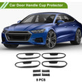 Car Door Handle Cup Protector for Ford Edge Carbon Fiber Black ABS (2011–2014)
