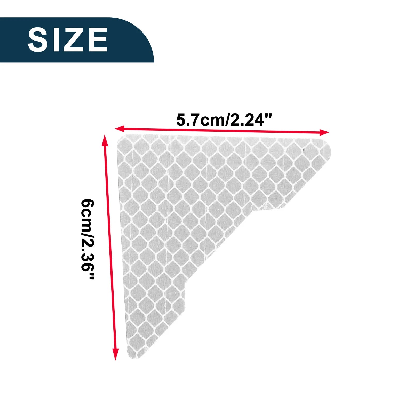 Reflective Bumper Decal for - Diamond Grid Pattern