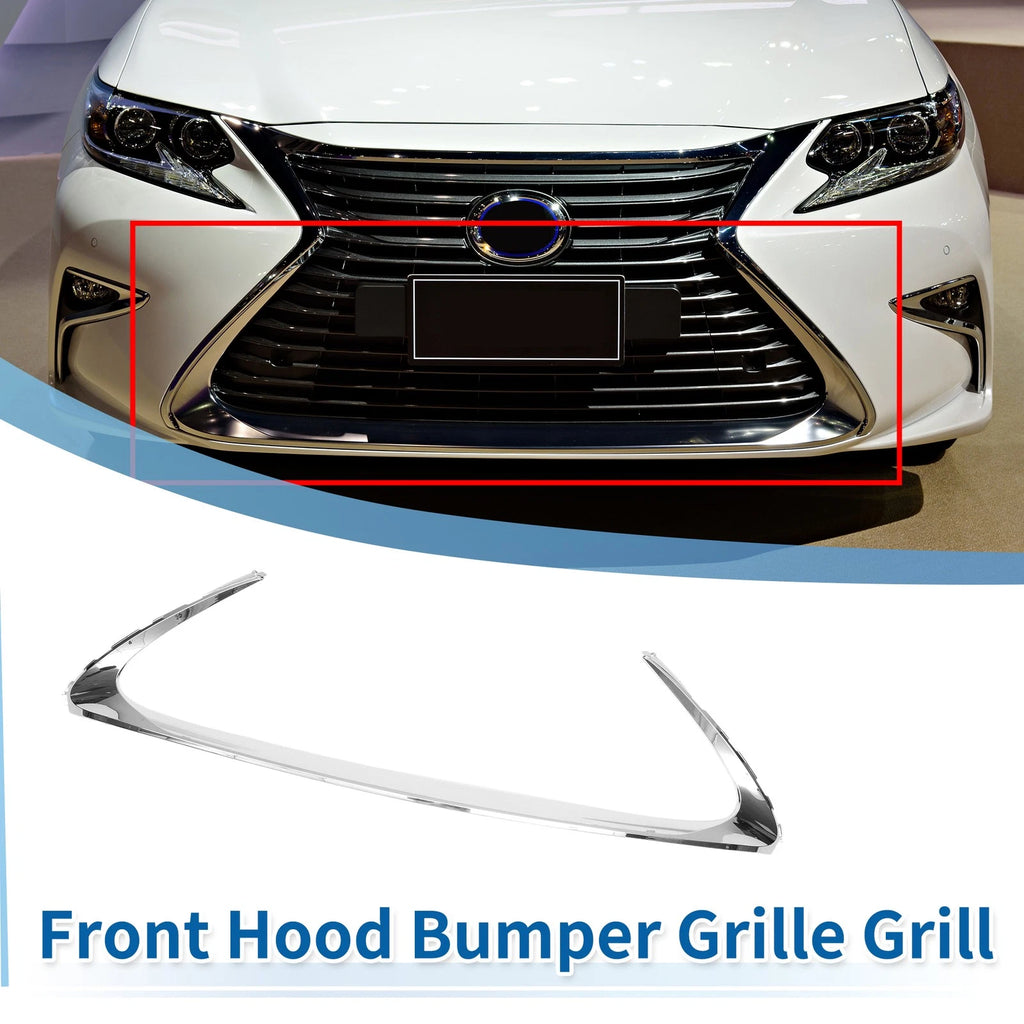 Front Grille Trim for Lexus ES 300h (2016–2018) Silver Tone