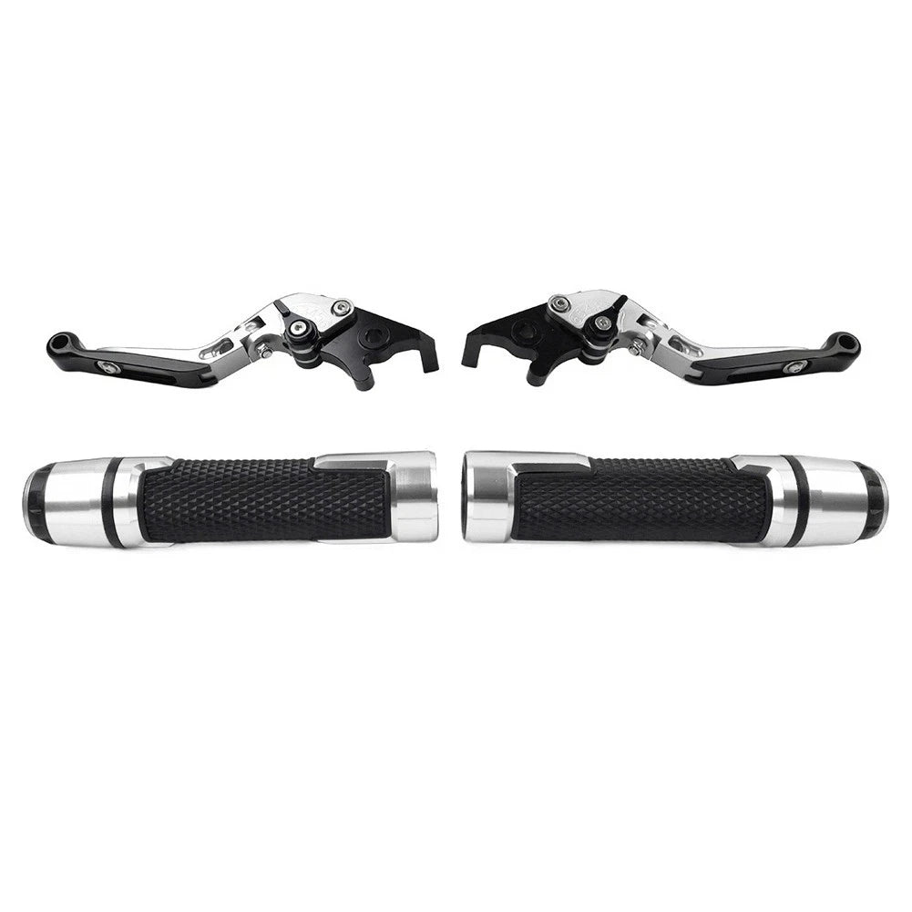 Handlebar Grips & Brake Clutch Levers Set for Kawasaki ZZR1400 GTR1400