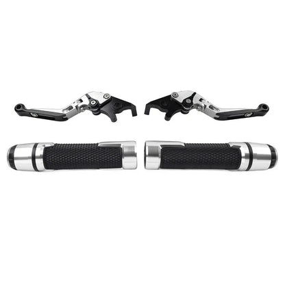 Handlebar Grips & Brake Clutch Levers Set for Kawasaki ZZR1400 GTR1400