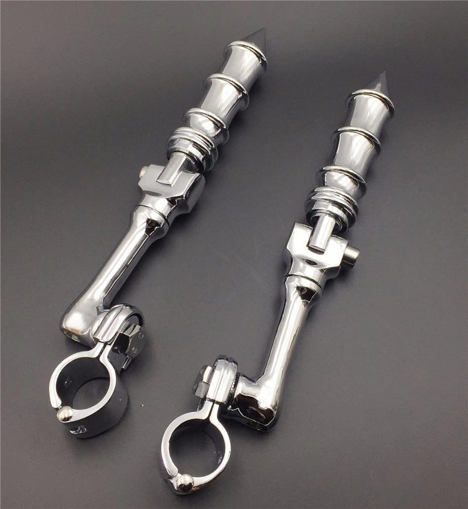 Chrome 1" LA PMK FootPeg for Honda GoldWing VTX1300 Shadow Valkyrie (2001–2008)