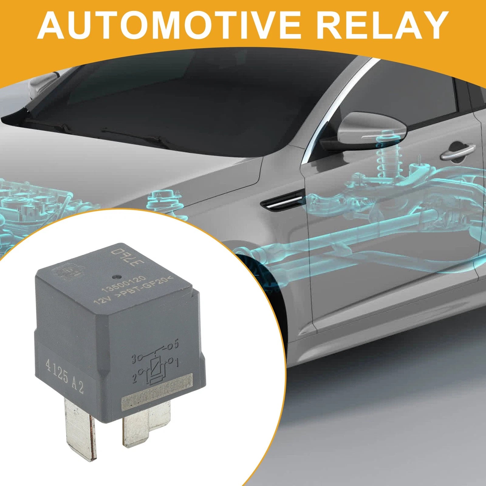 Power Relay 12V 4 Pin Replacement for Buick Regal (2011–2017)