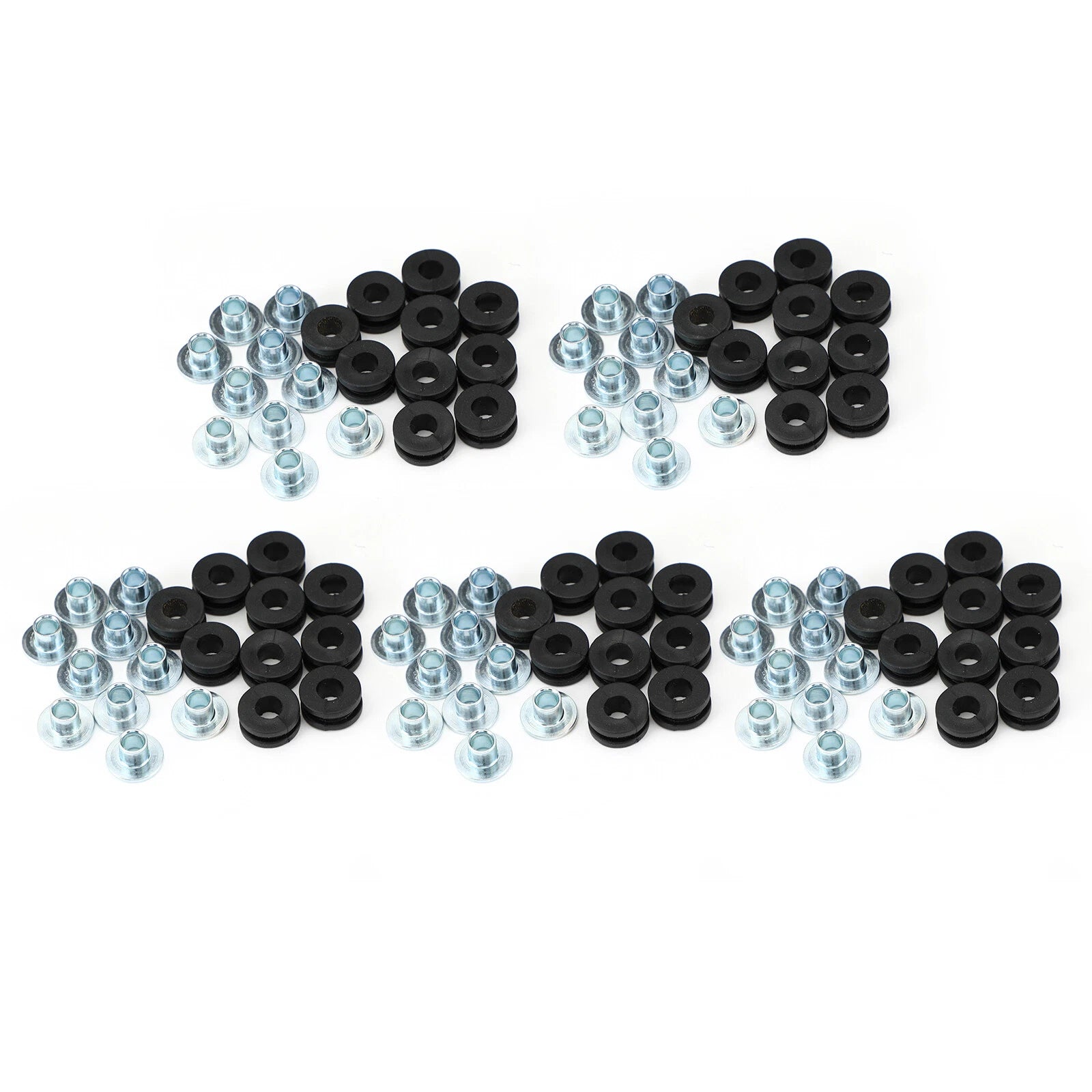50x 6mm Universal Motorcycle Rubber Grommets Bolt Kit Replacement T9