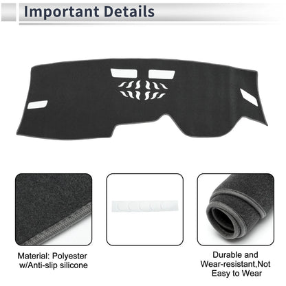 Dashboard Dash Cover Mat for Volkswagen Golf 8 2021–2024 Sun Protector Gray