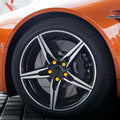 20pcs 17mm Yellow Plastic Wheel Nut Covers for Universal Vehicles