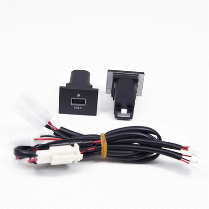Dual Port USB-A QC3.0 + USB-C PD Charger Socket Panel for Ford Focus MK2 (2005–2009)