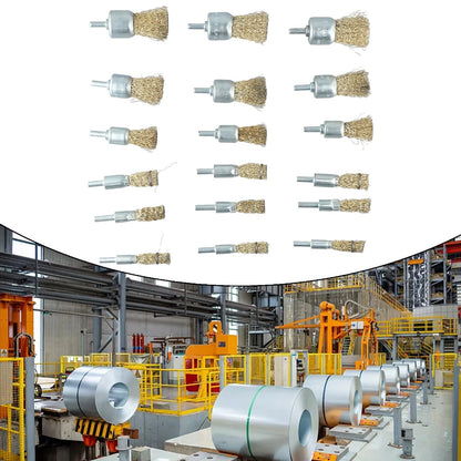 Wire Brush Set for Power Tool (1.2" 1" 6mm Shank)