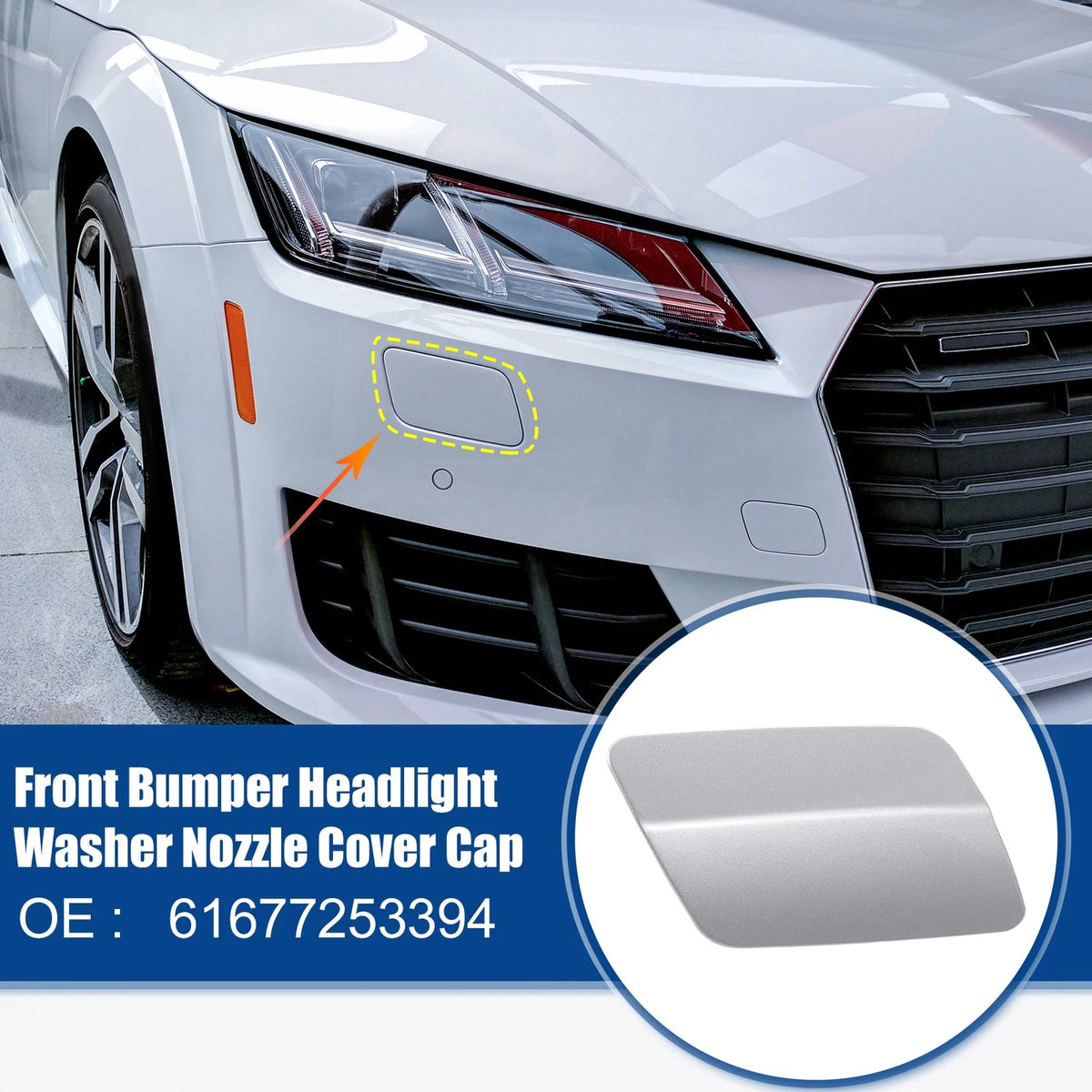 Headlight Washer Nozzle Cover Cap Left for BMW 328i (2011–2013)