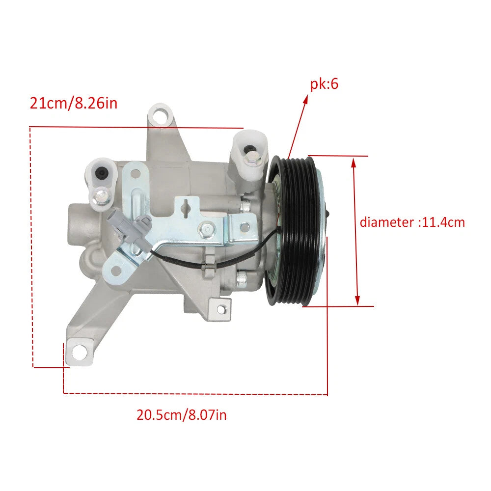 A/C Compressor & Clutch for Subaru Impreza (2012–2016) 2.0L 2.5L H4