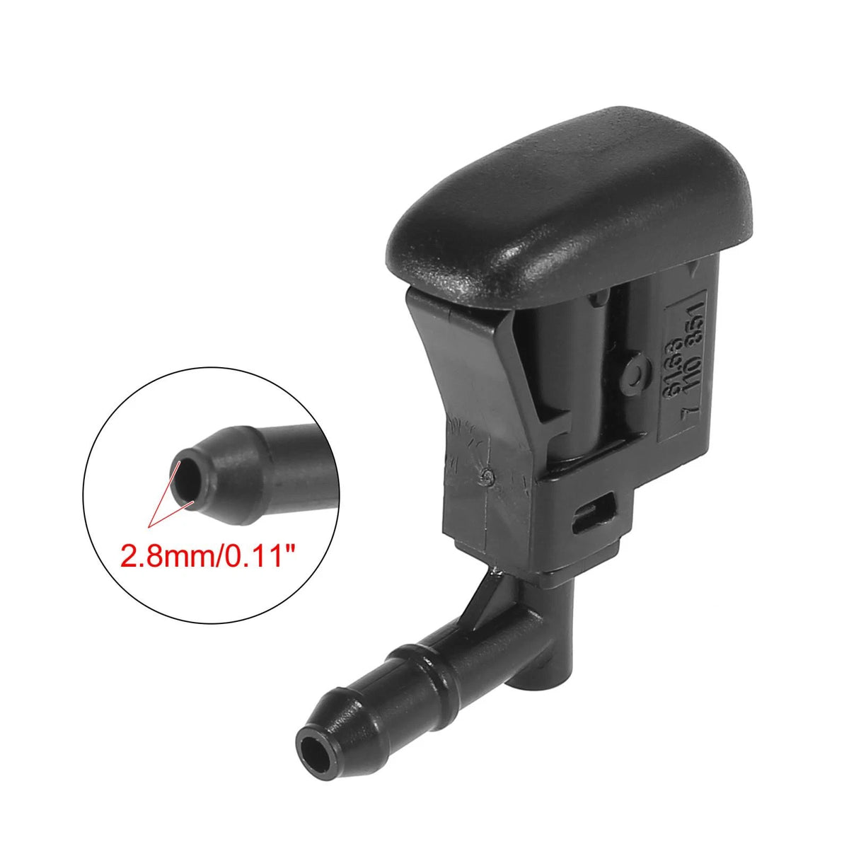 2pcs Windshield Washer Nozzles Spray Jet for BMW 3 Series E46 (1998–2006) 61667056732