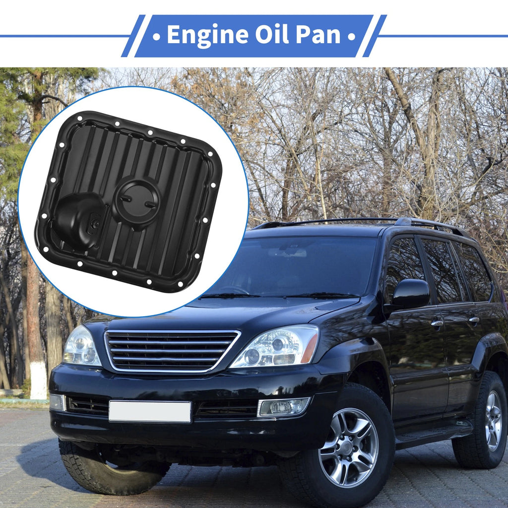 Engine Oil Pan Replacement for Toyota Lexus GS 2012–2012 Steel Black