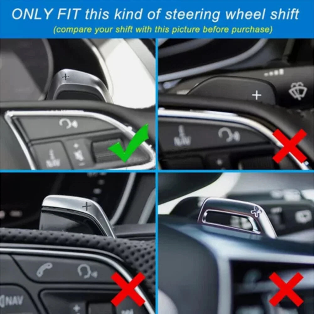 Steering Wheel Shift Paddle Extensions for Audi S3 S5 S6 RS3 RS4 RS6 RS7 (2013–2020)