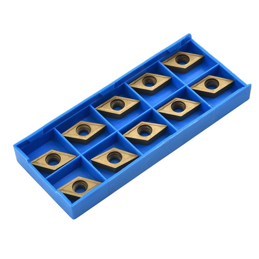 10PCS DCMT11T304-HM YBC251 Carbide Inserts for Lathe Turning Holders
