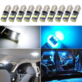 10x BA9S LED CanBus Interior Map Dome Light Bulbs for Car