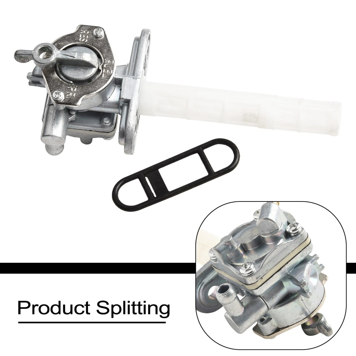 44mm Pitch Vacuum Controlled Petcock Assembly for Motorcycle