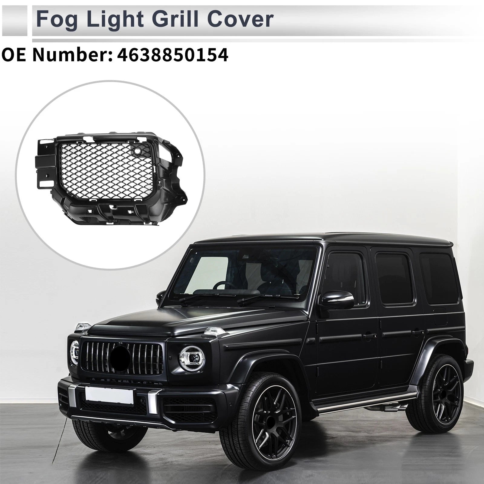 Front Left Fog Light Grill Replacement for Mercedes-Benz (2010–2015)