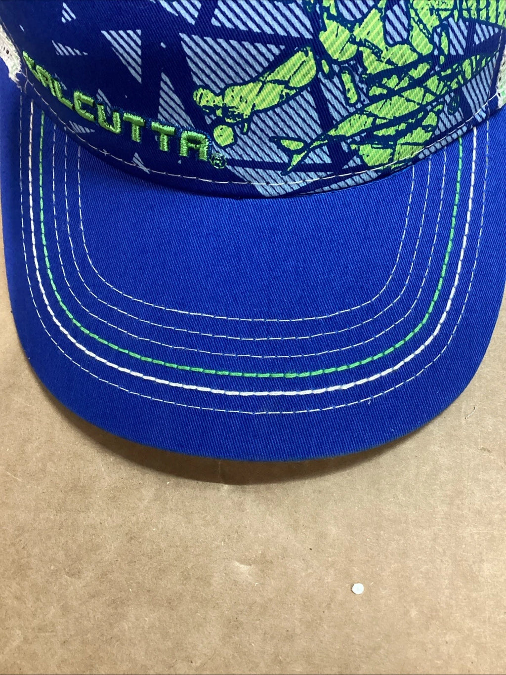 Calcutta Cap BRS121030 for Youth Blue/White Adjustable Mesh (NWT)