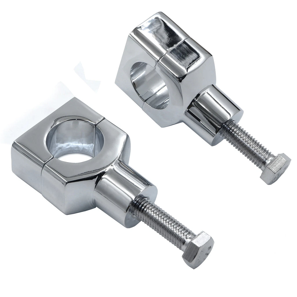 Chrome 31.25mm Handlebar Risers for Harley Sportster Softail (1.25")