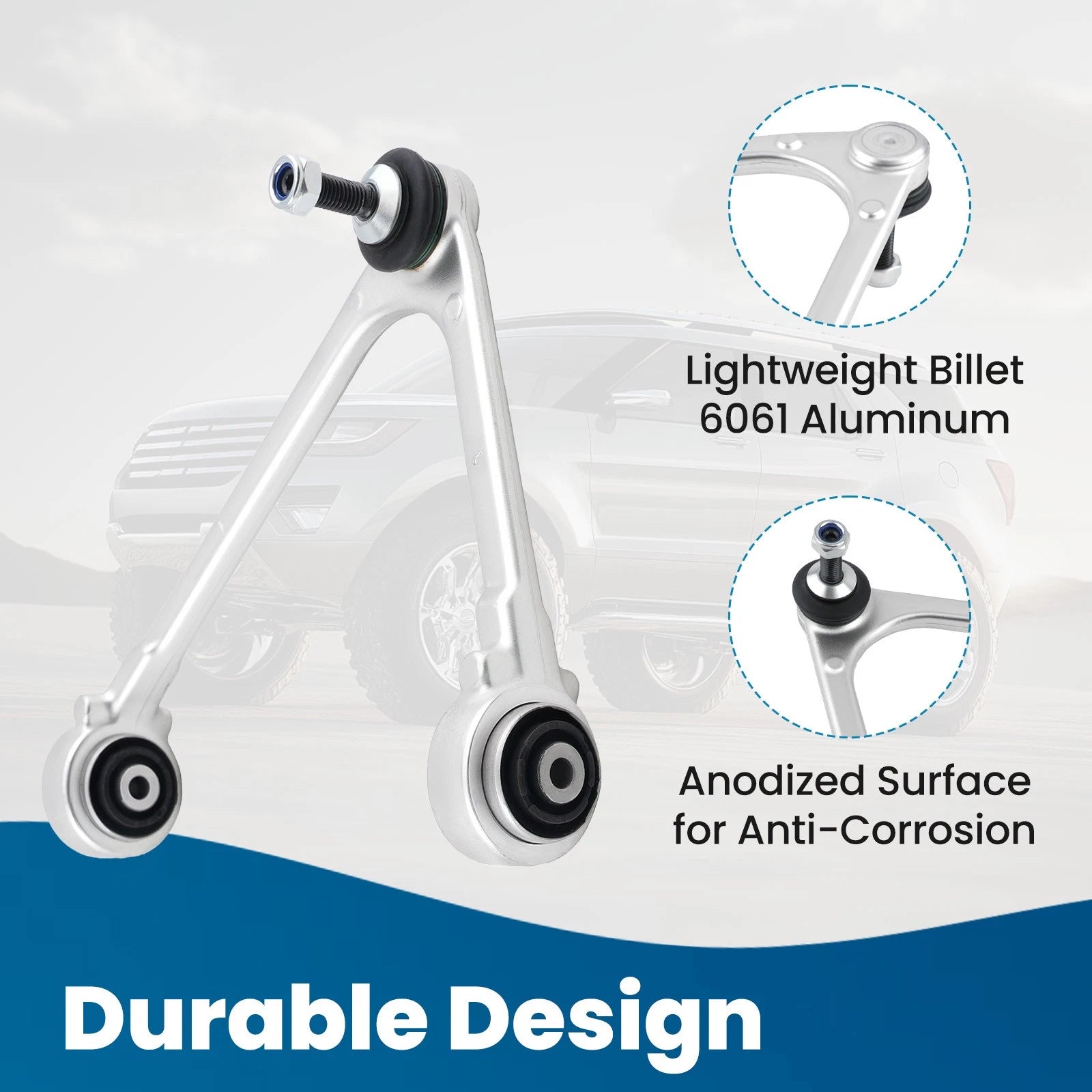Front Upper Control Arm w/ Ball Joint for Jaguar XJ (2013–2019)