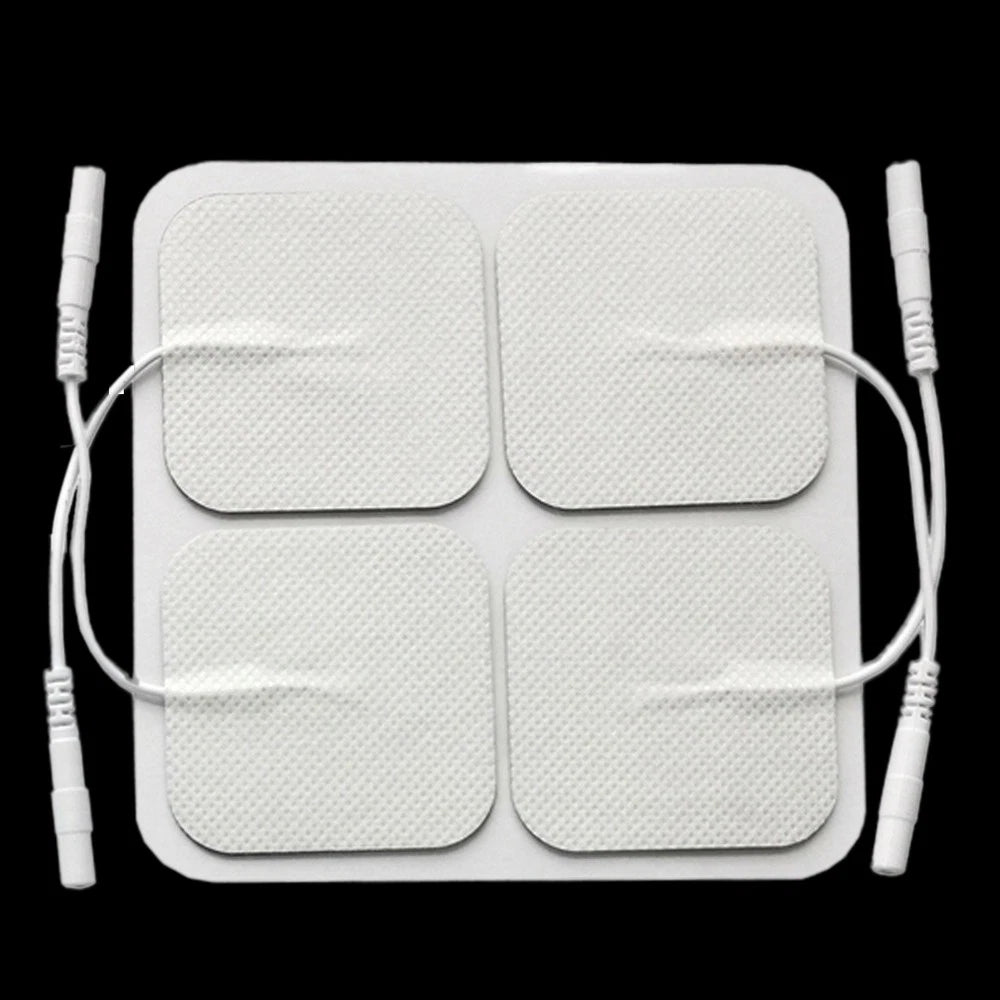 Set of 4 Electrode Pads for Tens Unit Electrical Massager Stimulator