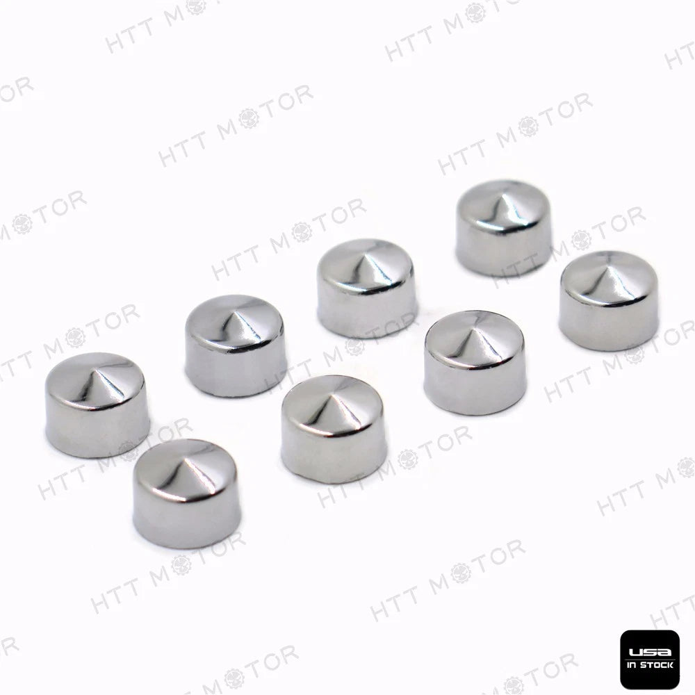 8PCS Chrome Cap Dress Cover for Harley Touring (1999–2006)