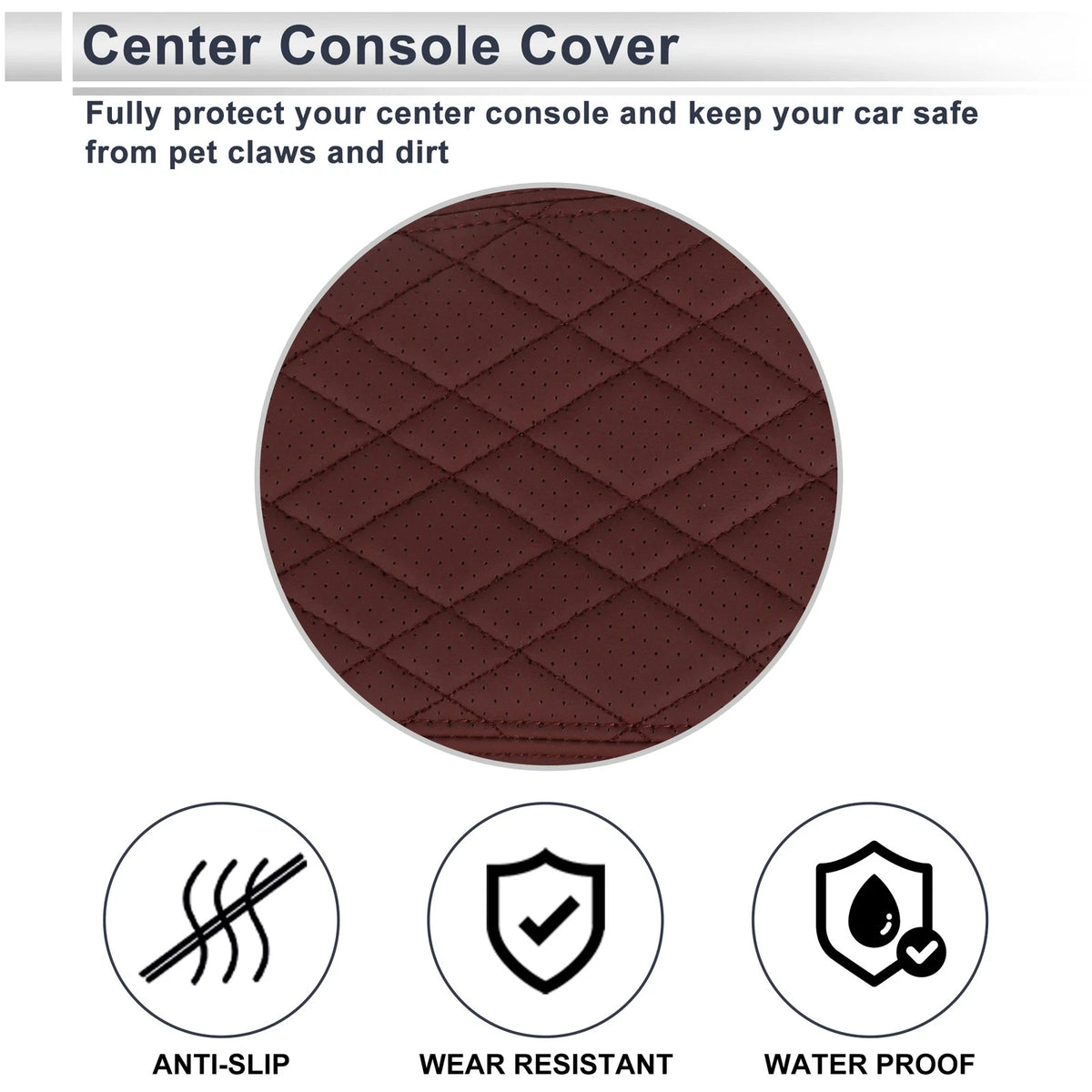 Center Console Cover for BMW 1 Series (2012–2018) Wine Red