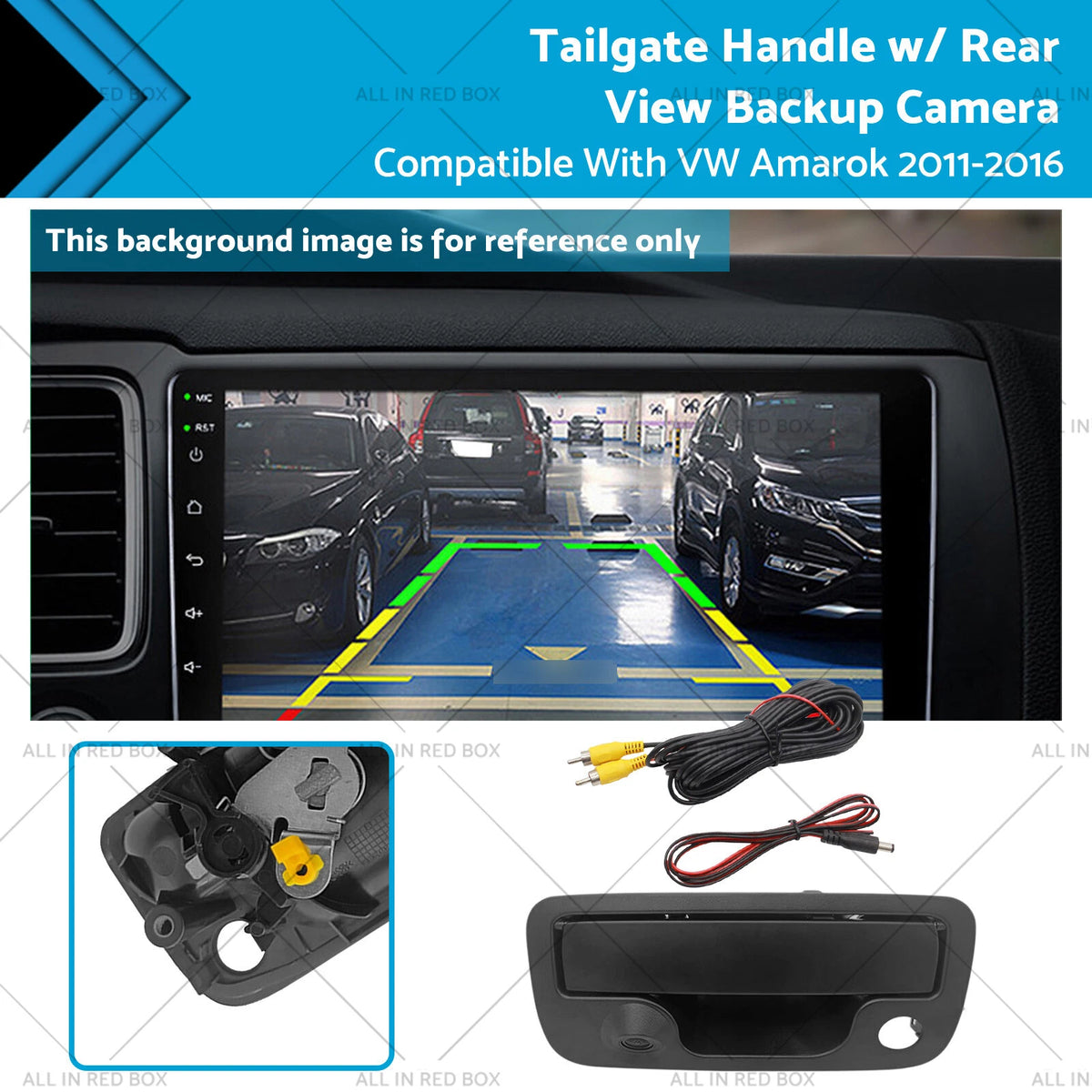 Tailgate Handle with Rear View Backup Camera for VW Amarok (2011–2016)