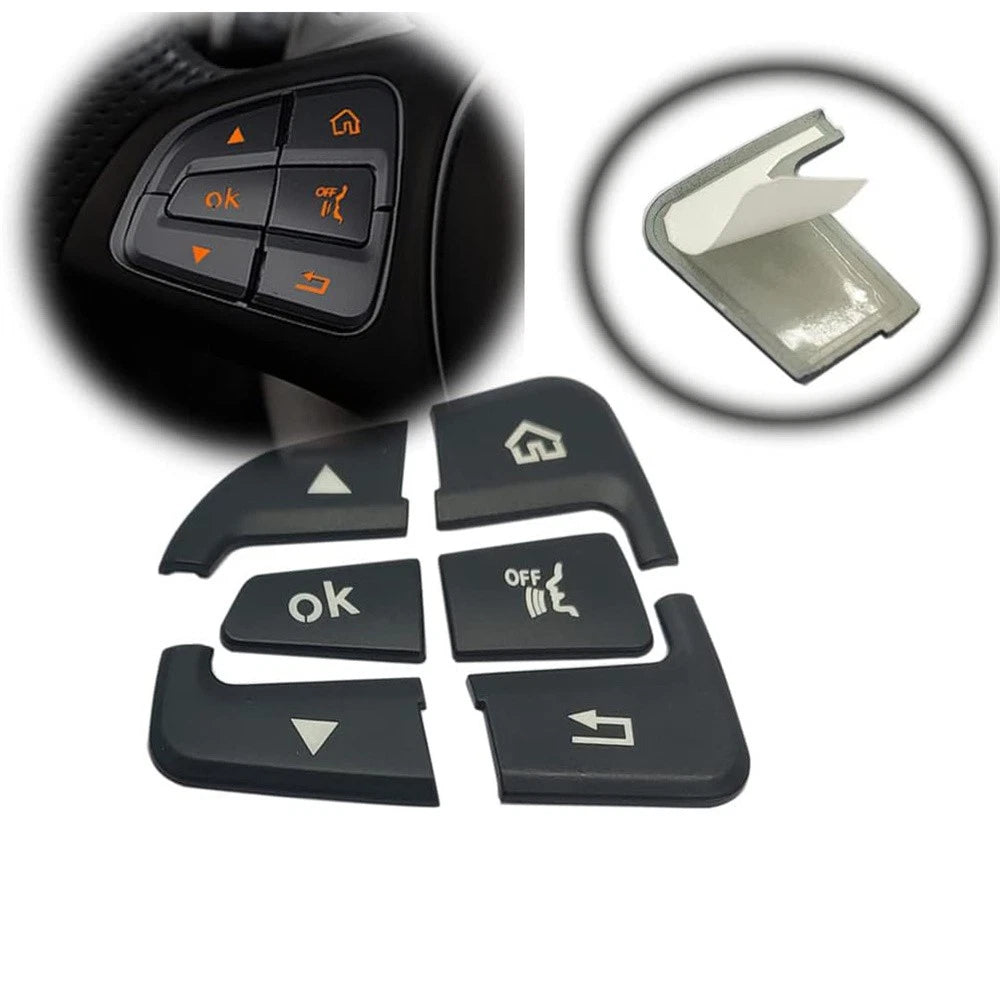 Steering Wheel Button Black Trim for Mercedes Benz GLC C-Class W205 (2015–2018)