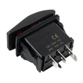 1pc 7Pin DPDT Rocker Switch for Boat 12V 20A Red LED Light