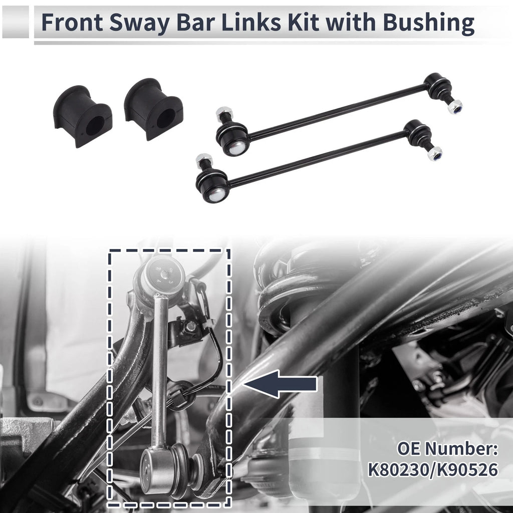 Front Stabilizer Bar Links 2 Pcs Bushing for Toyota Matrix (2003–2014)