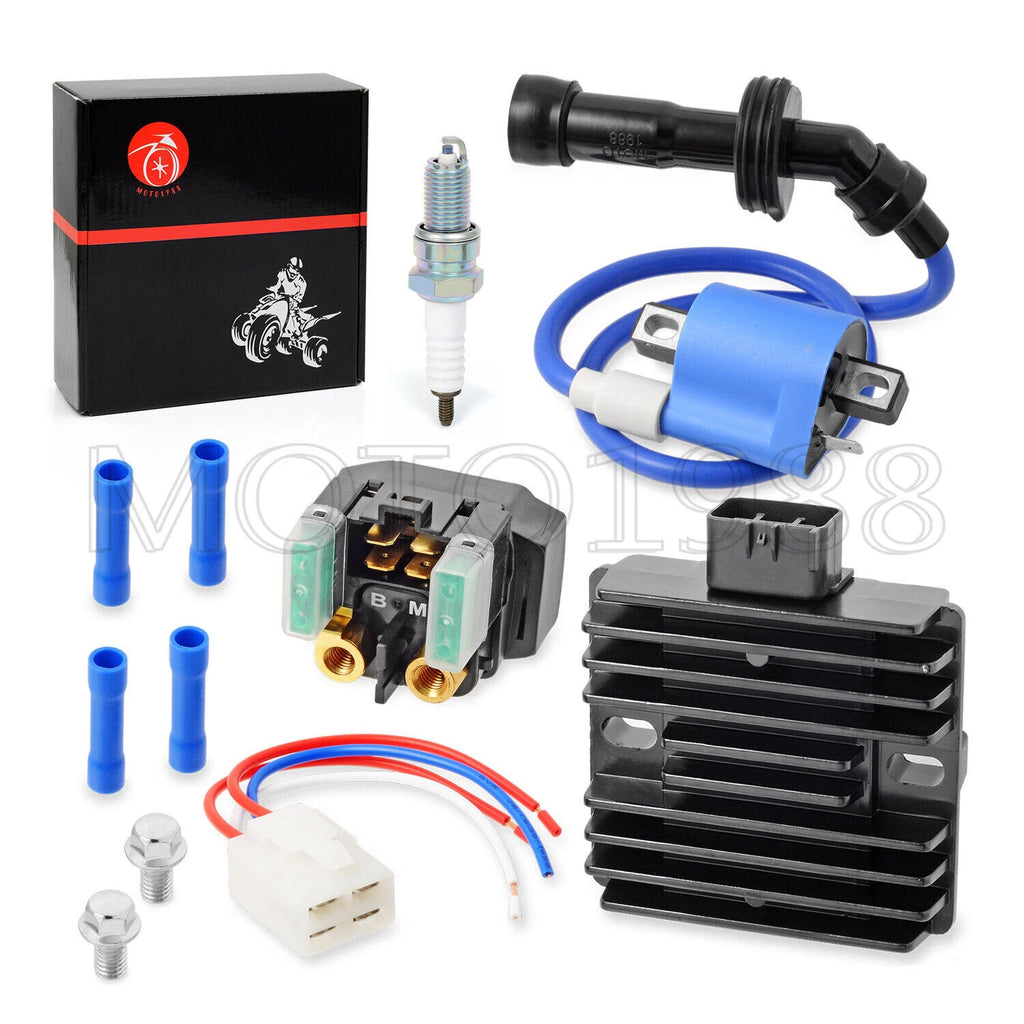 Ignition Coil Relay Spark Plugs for Yamaha Grizzly 660 YFM660F (2002–2008)