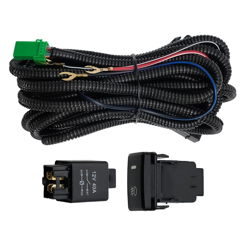 Fog Light Harness Kit for Toyota (67 Inch, Includes Relay Switch)